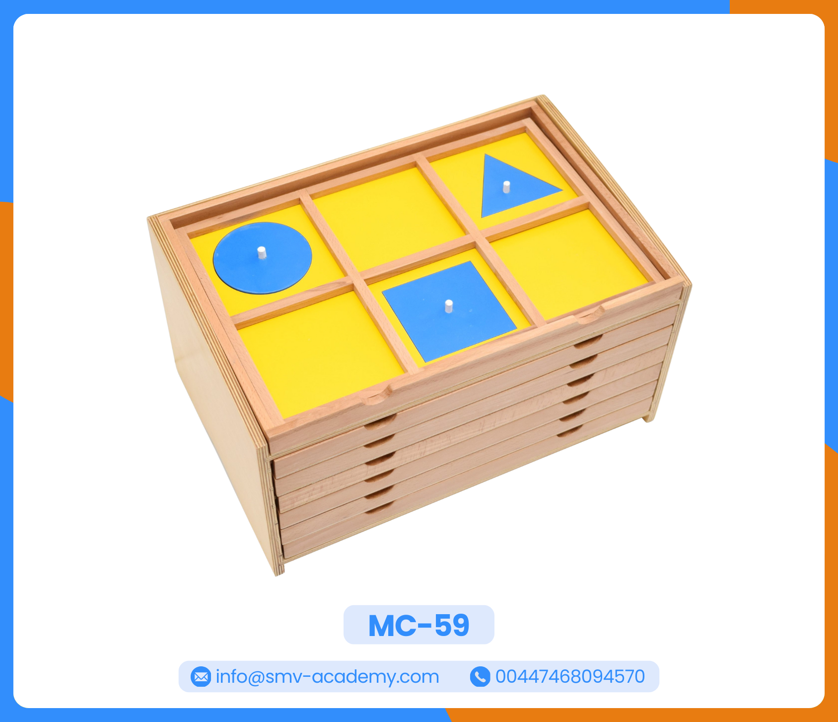 صينية التقديم والشرح - Geometric Cabinet Demonstration Tray